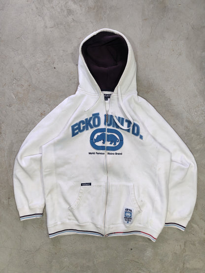 Ecko Unltd World Famous Rhino Zip Hoodie White – L