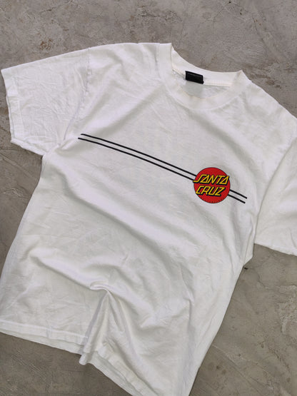 Santa Cruz Classic Dot Tee White – M
