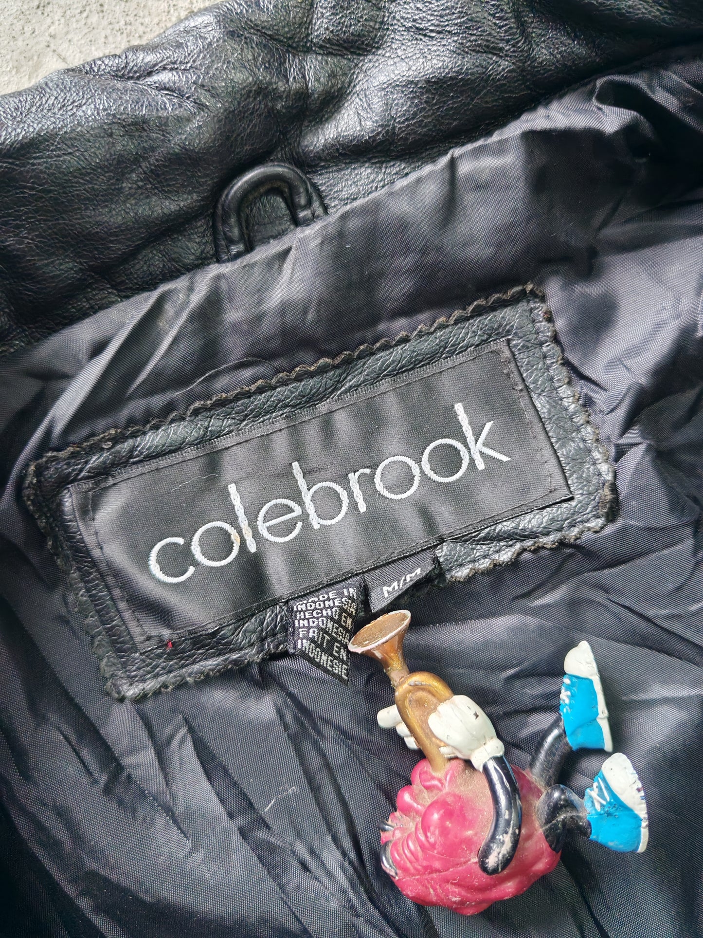 Chaqueta de Cuero Colebrook Boxy Vintage - Talla M/L