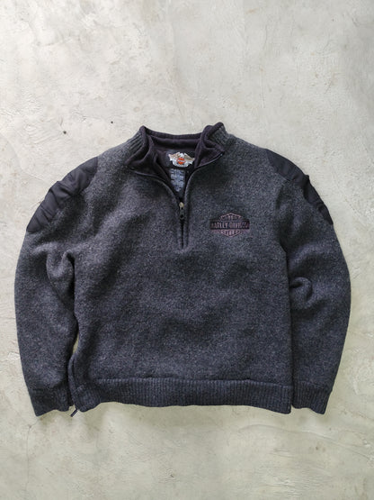 Sudadera Harley-Davidson Cuello Chino Vintage - Talla M
