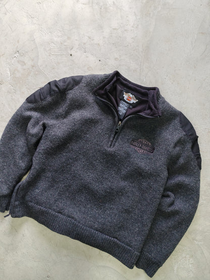 Sudadera Harley-Davidson Cuello Chino Vintage - Talla M