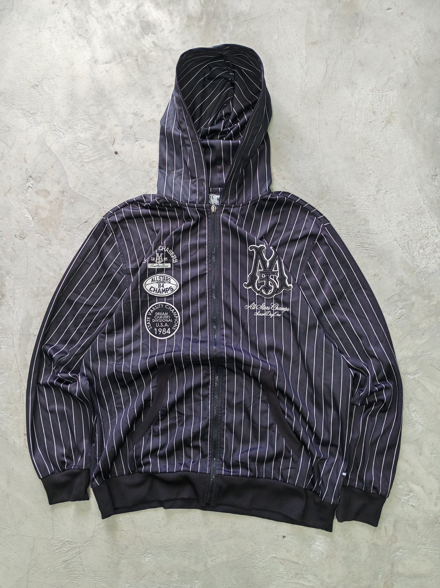 Hoodie Mecca USA Pinstripe All Stars Champs Vintage - Talla XL