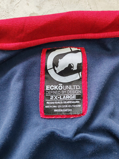 Track Jacket Ecko Unltd Colorblock Vintage - Talla XL