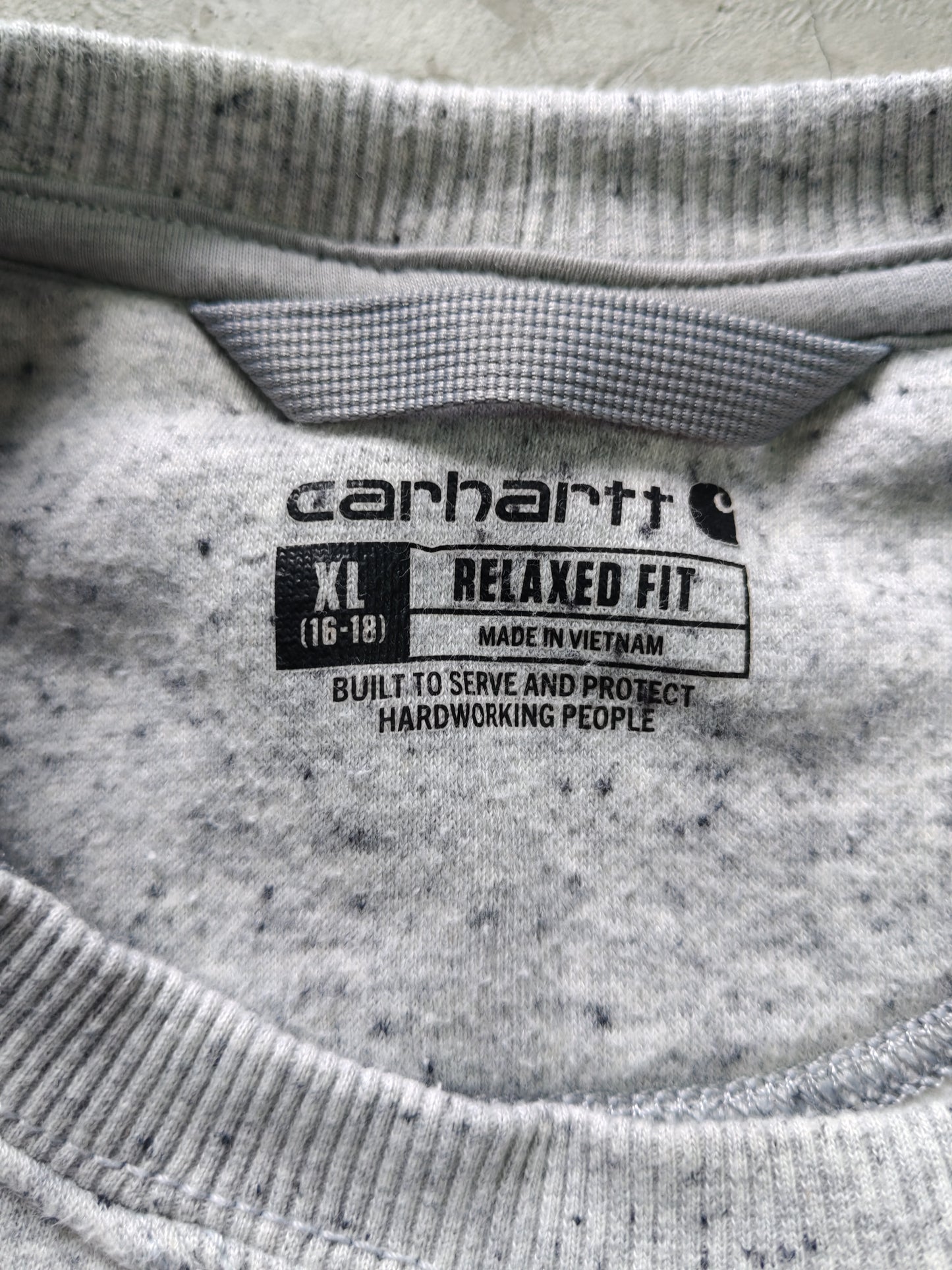 Sudadera Carhartt Crewneck Speckle Vintage - Talla L