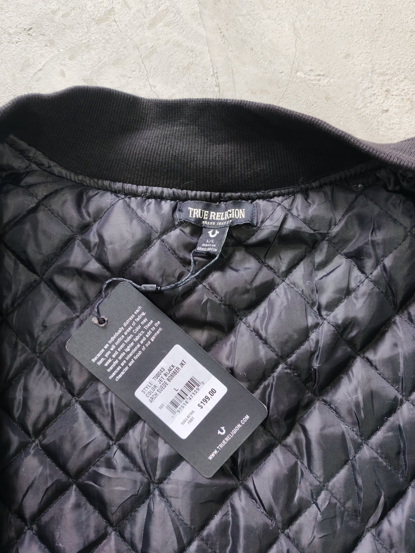 Chaqueta Bomber True Religion Ante Vintage - Talla L