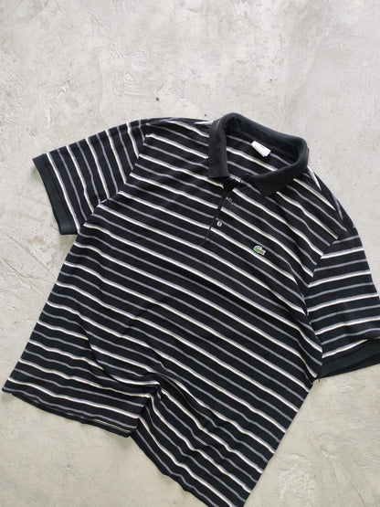 Polo Lacoste Rayas Vintage Manga Corta - Talla L