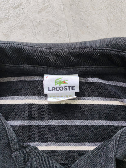 Polo Lacoste Rayas Vintage Manga Corta - Talla L