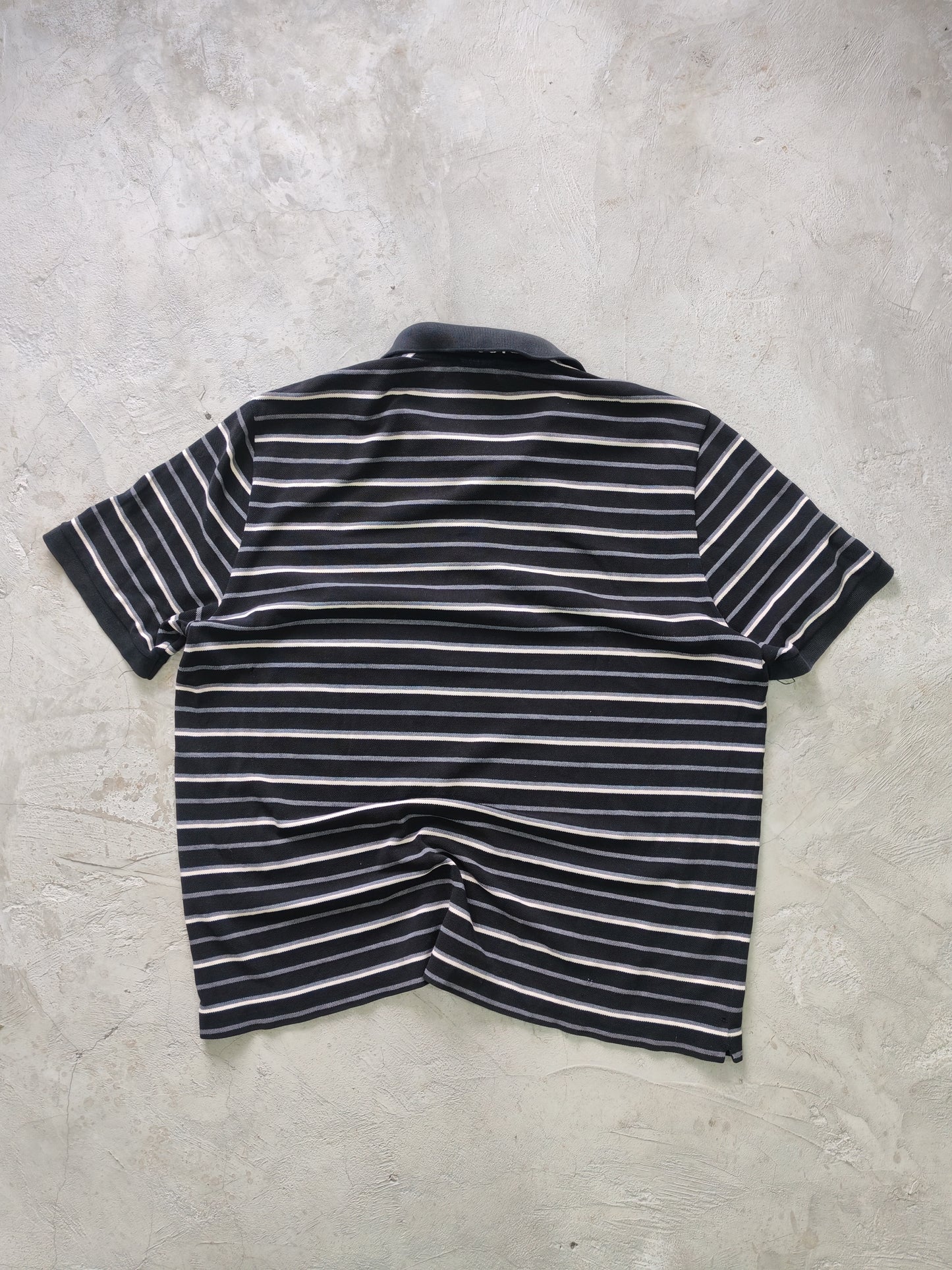 Polo Lacoste Rayas Vintage Manga Corta - Talla L