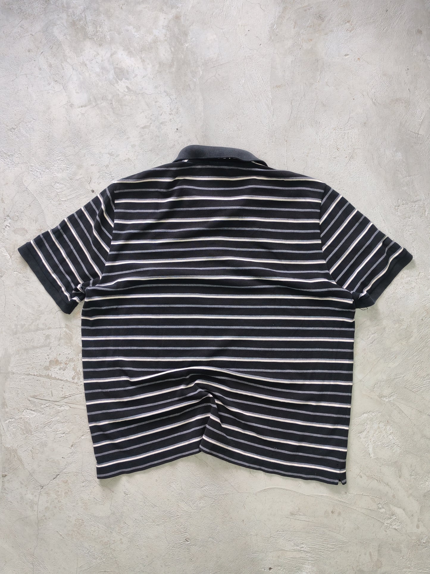 Polo Lacoste Rayas Vintage Manga Corta - Talla L