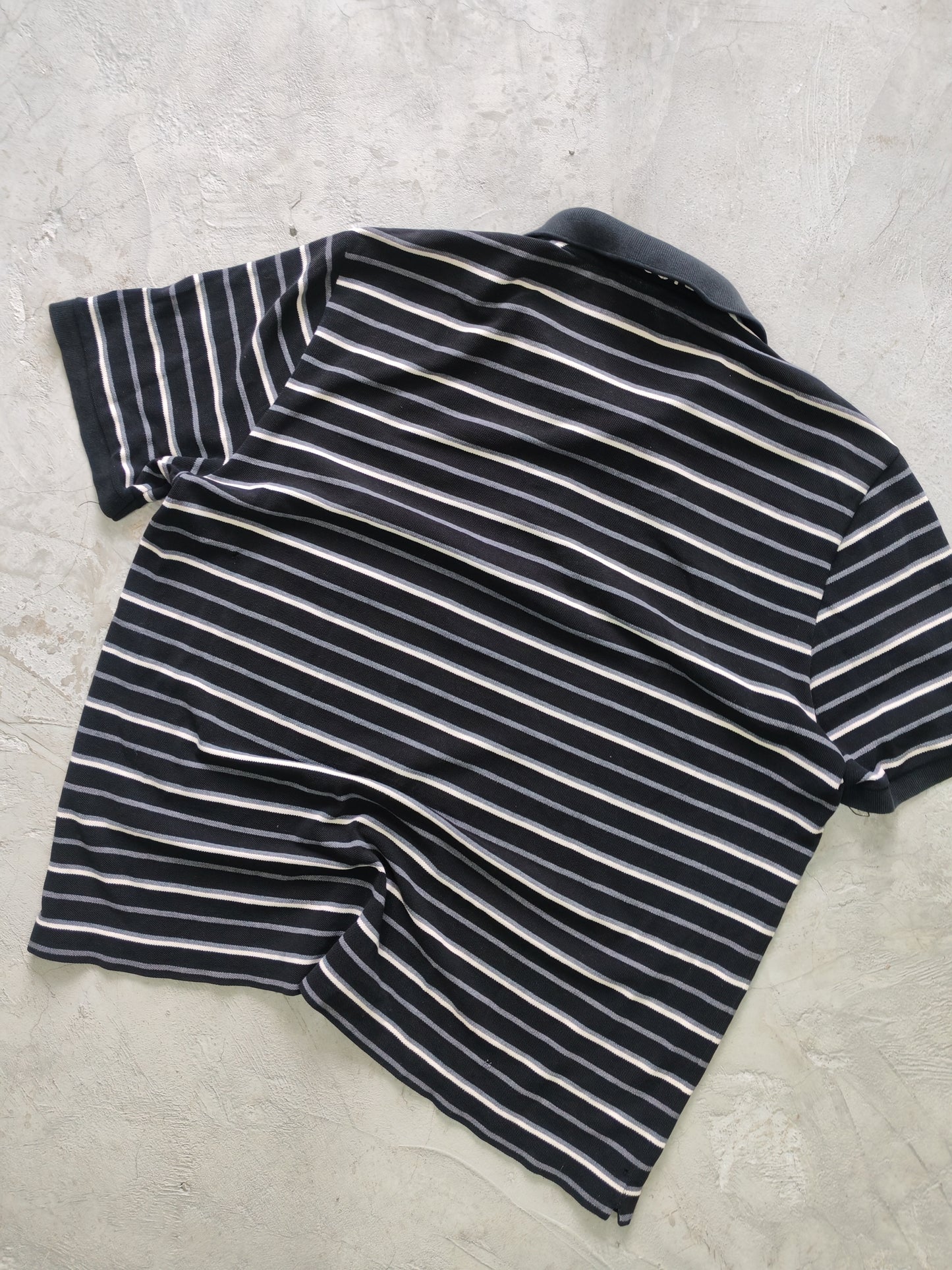 Polo Lacoste Rayas Vintage Manga Corta - Talla L
