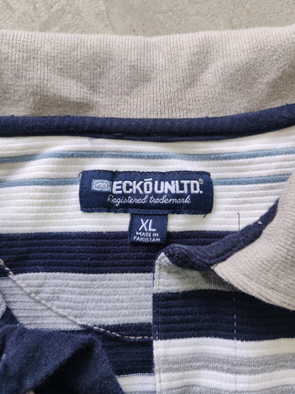 Polo Ecko Unltd Rayas Vintage Manga Corta - Talla XL