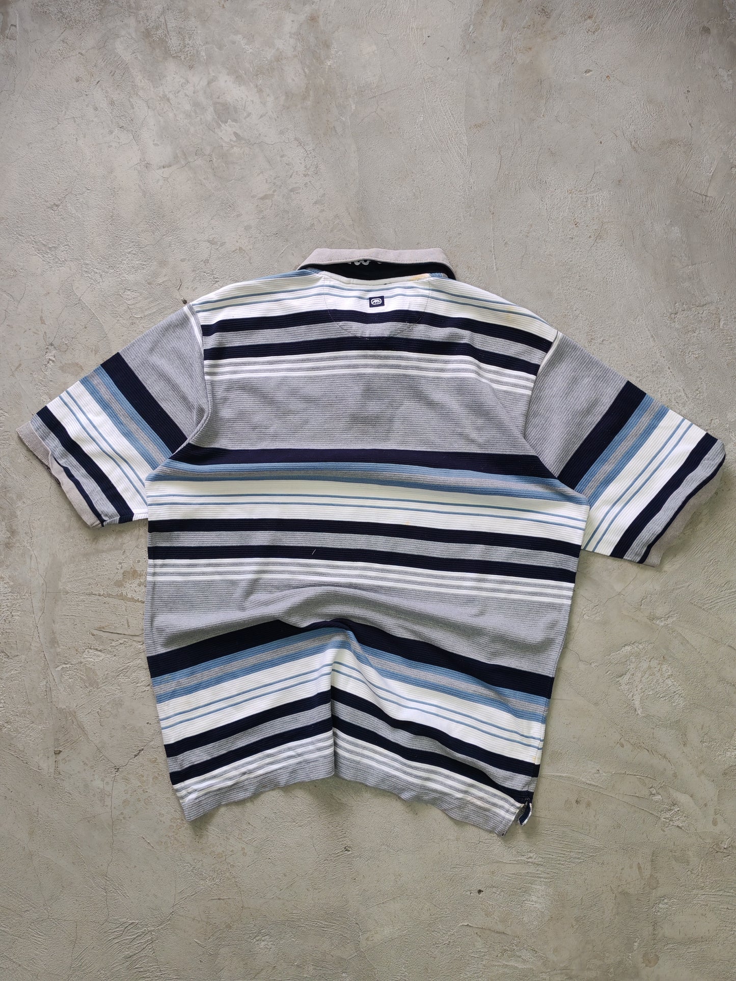Polo Ecko Unltd Rayas Vintage Manga Corta - Talla XL