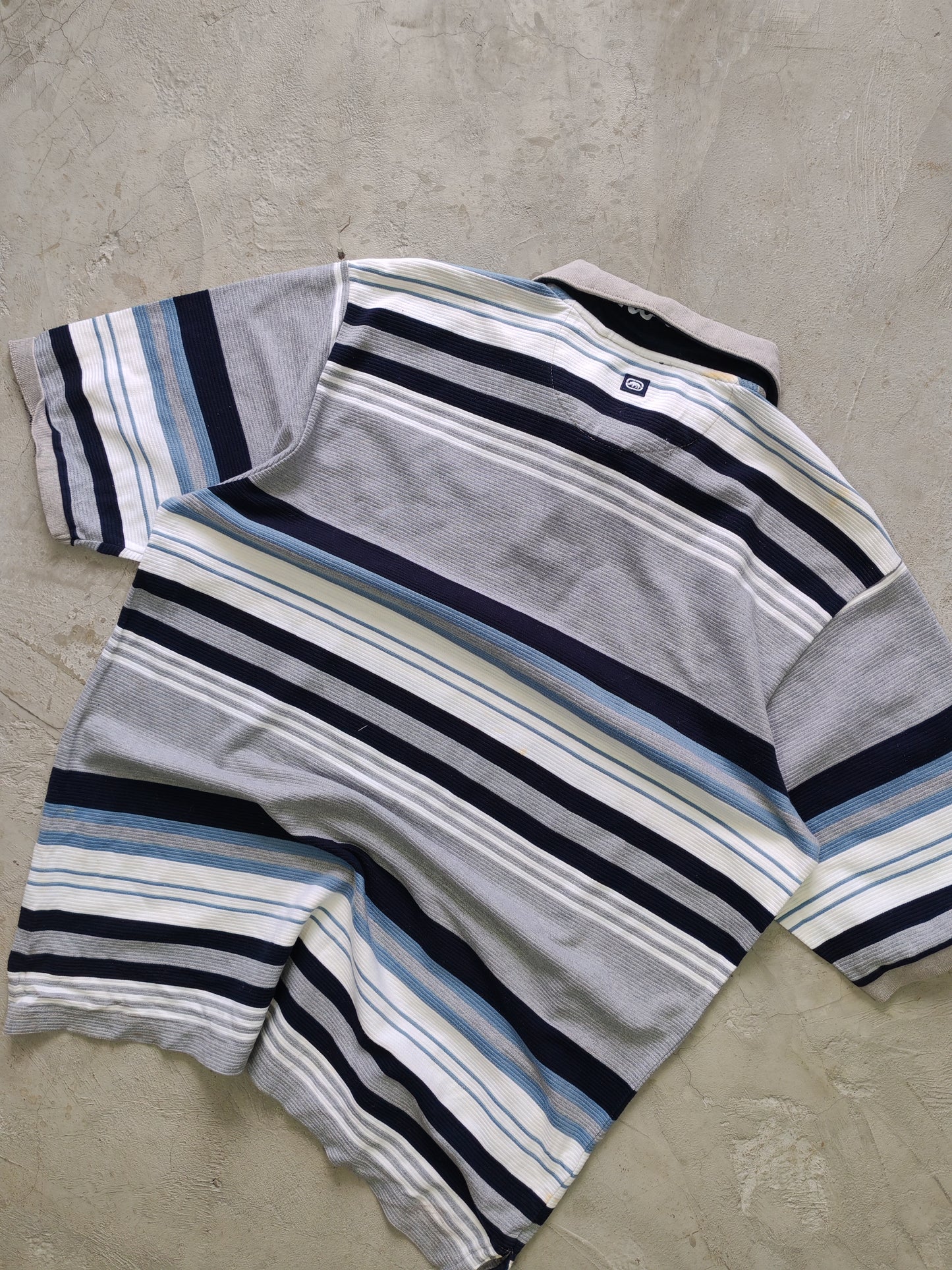 Polo Ecko Unltd Rayas Vintage Manga Corta - Talla XL