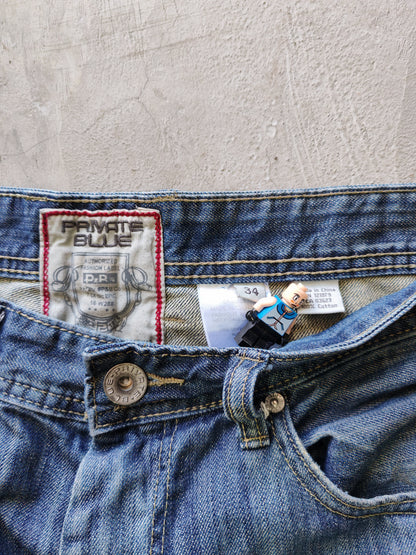 Private Blue Bootcut Jeans Blue – W34
