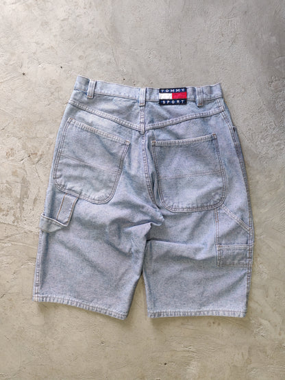 Tommy Sport Carpenter Denim Shorts Light Blue – W34