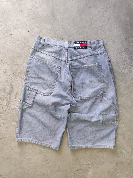 Tommy Sport Carpenter Denim Shorts Light Blue – W34