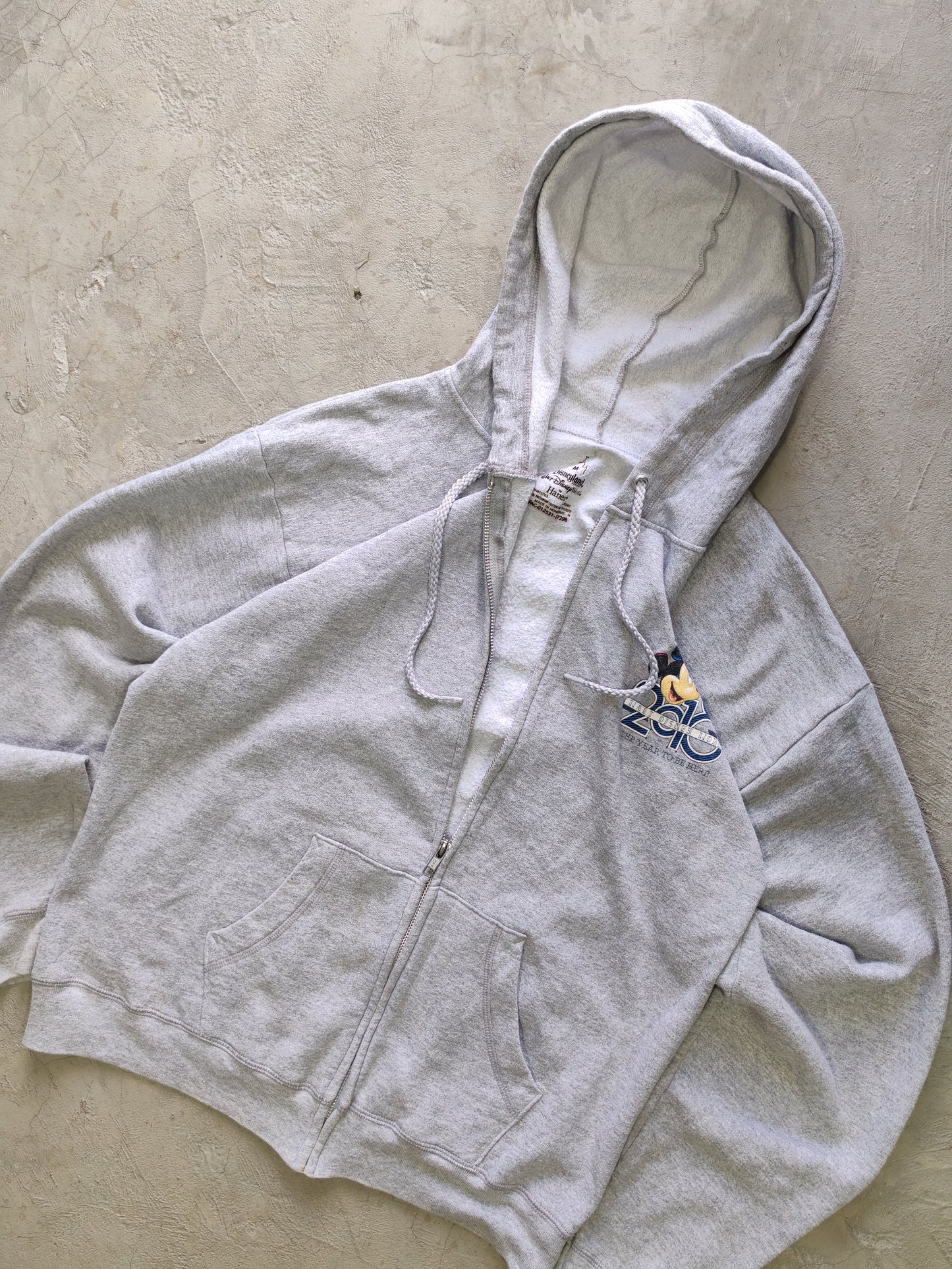Walt Disney World 2018 Zip Hoodie Grey – M