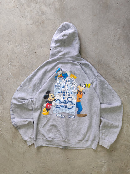 Walt Disney World 2018 Zip Hoodie Grey – M