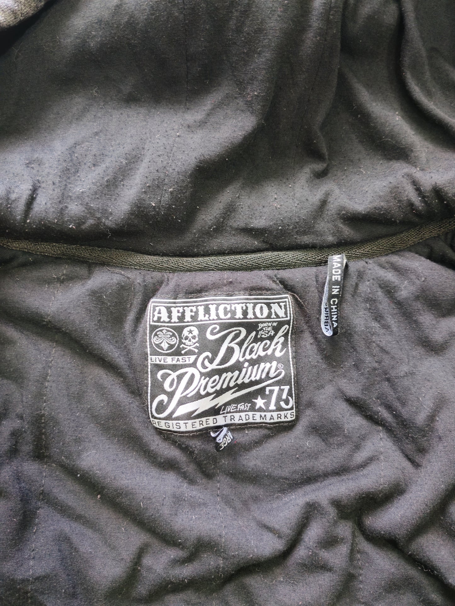 Affliction Black Premium Zip Hoodie Grey – L