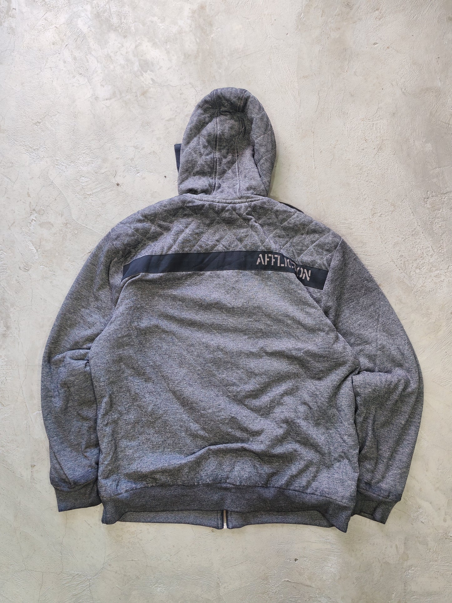 Affliction Black Premium Zip Hoodie Grey – L