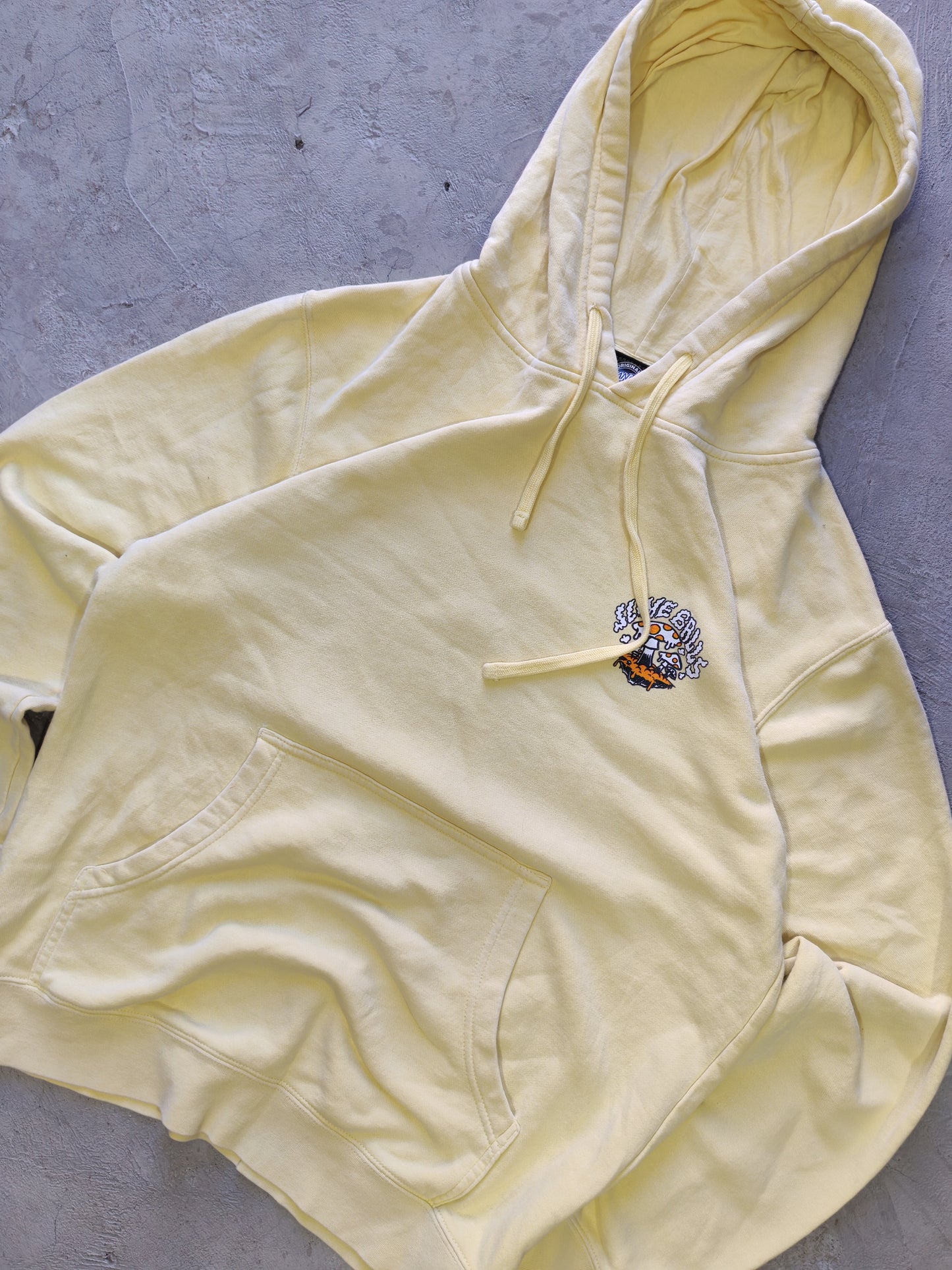Homegrown Psychedelic Hoodie Yellow – M/L Oversize