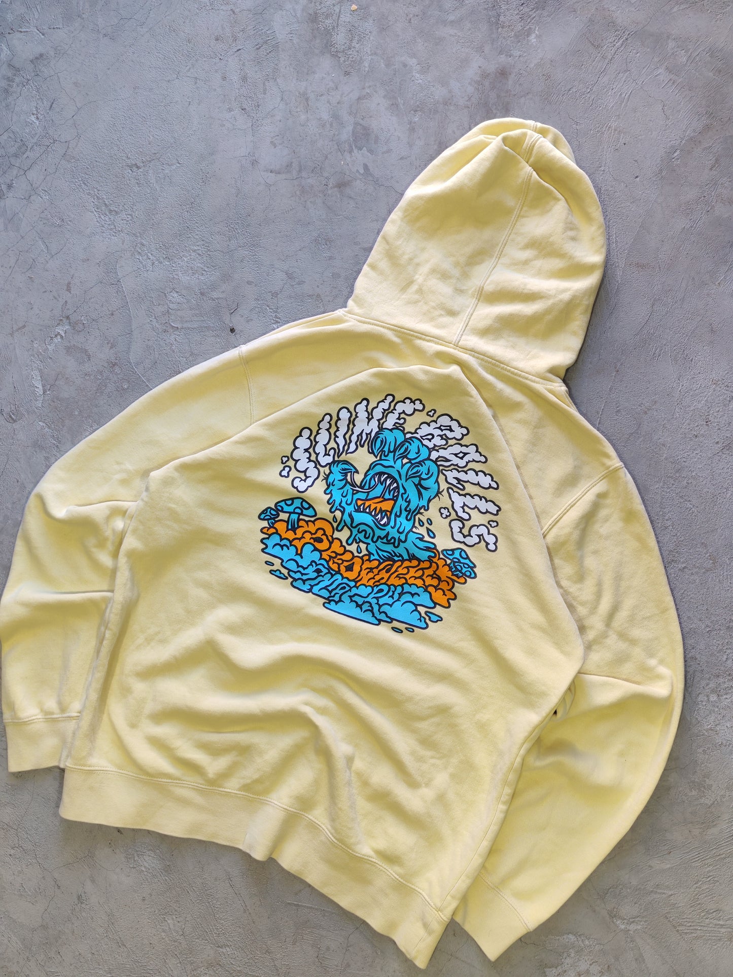Homegrown Psychedelic Hoodie Yellow – M/L Oversize
