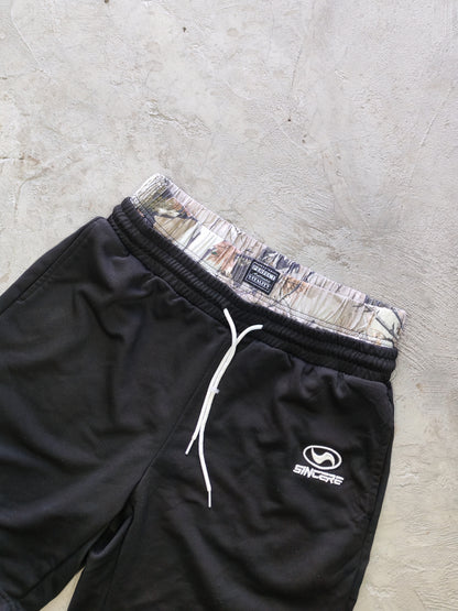 Sincere x Manfinity Basketball Shorts Black Camo – L