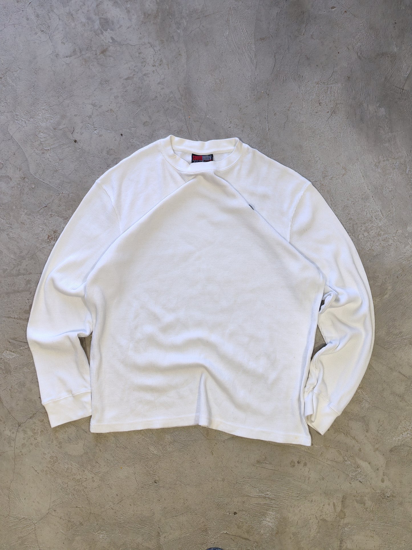 Southpole Authentic Collection Thermal Waffle Longsleeve White – L