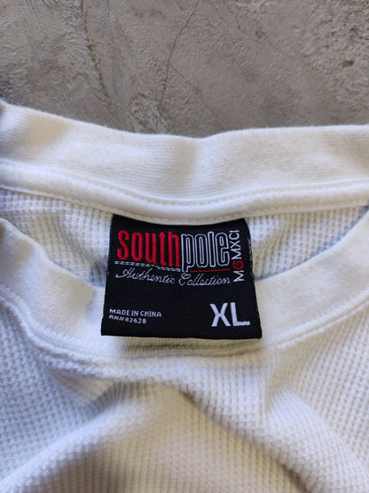 Southpole Authentic Collection Thermal Waffle Longsleeve White – L
