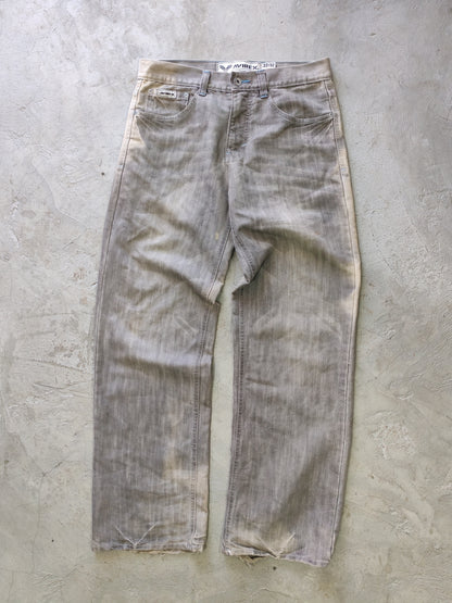 Avirex Straight Leg Jeans Grey Faded – W32/L32