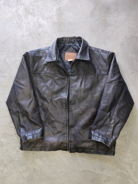 Arizona Jean Co. Faux Leather Jacket Black – L