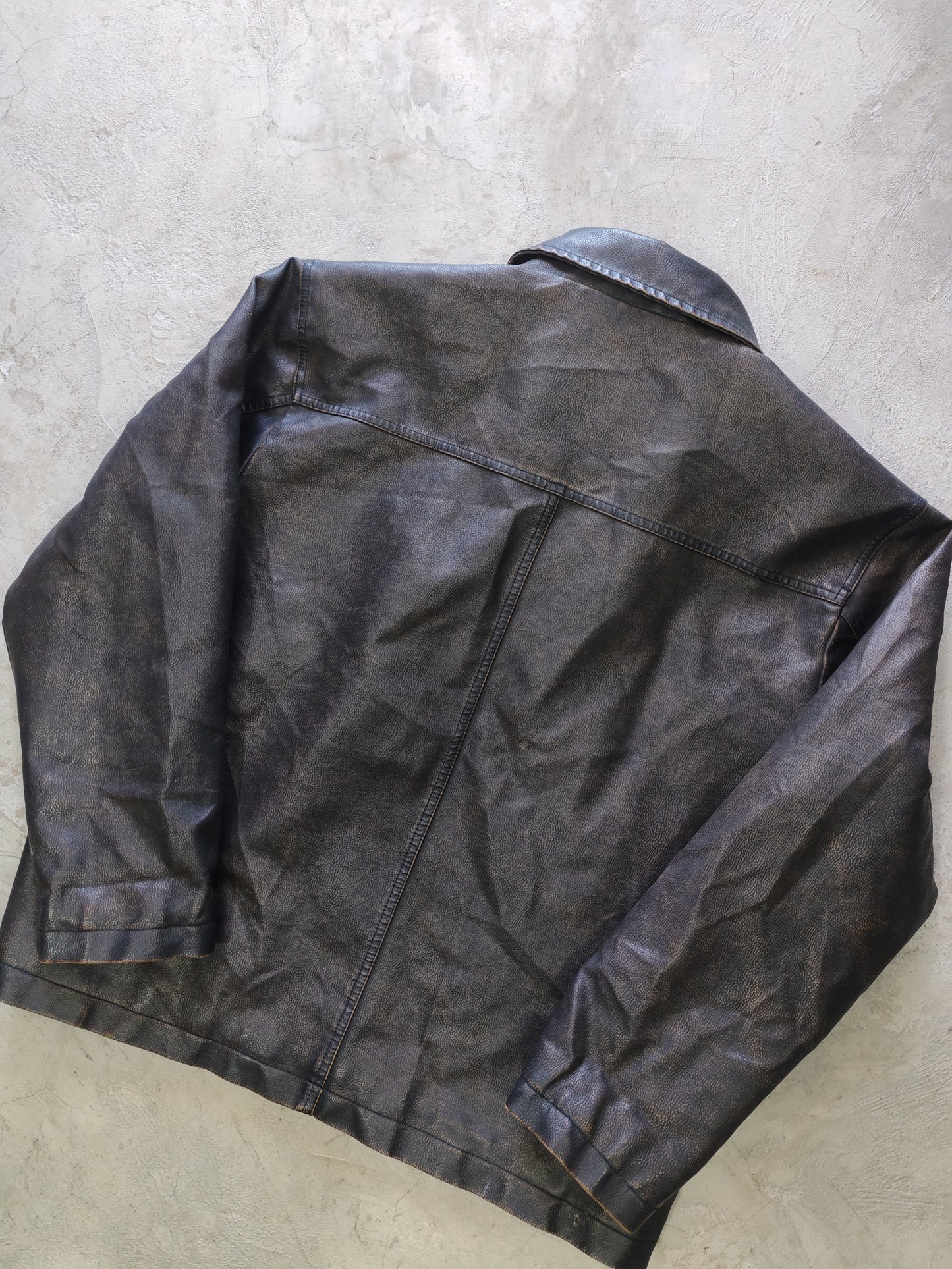 Arizona Jean Co. Faux Leather Jacket Black – L