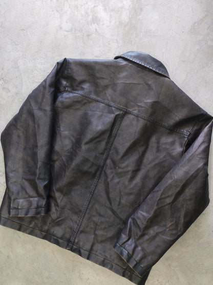 Arizona Jean Co. Faux Leather Jacket Black – L