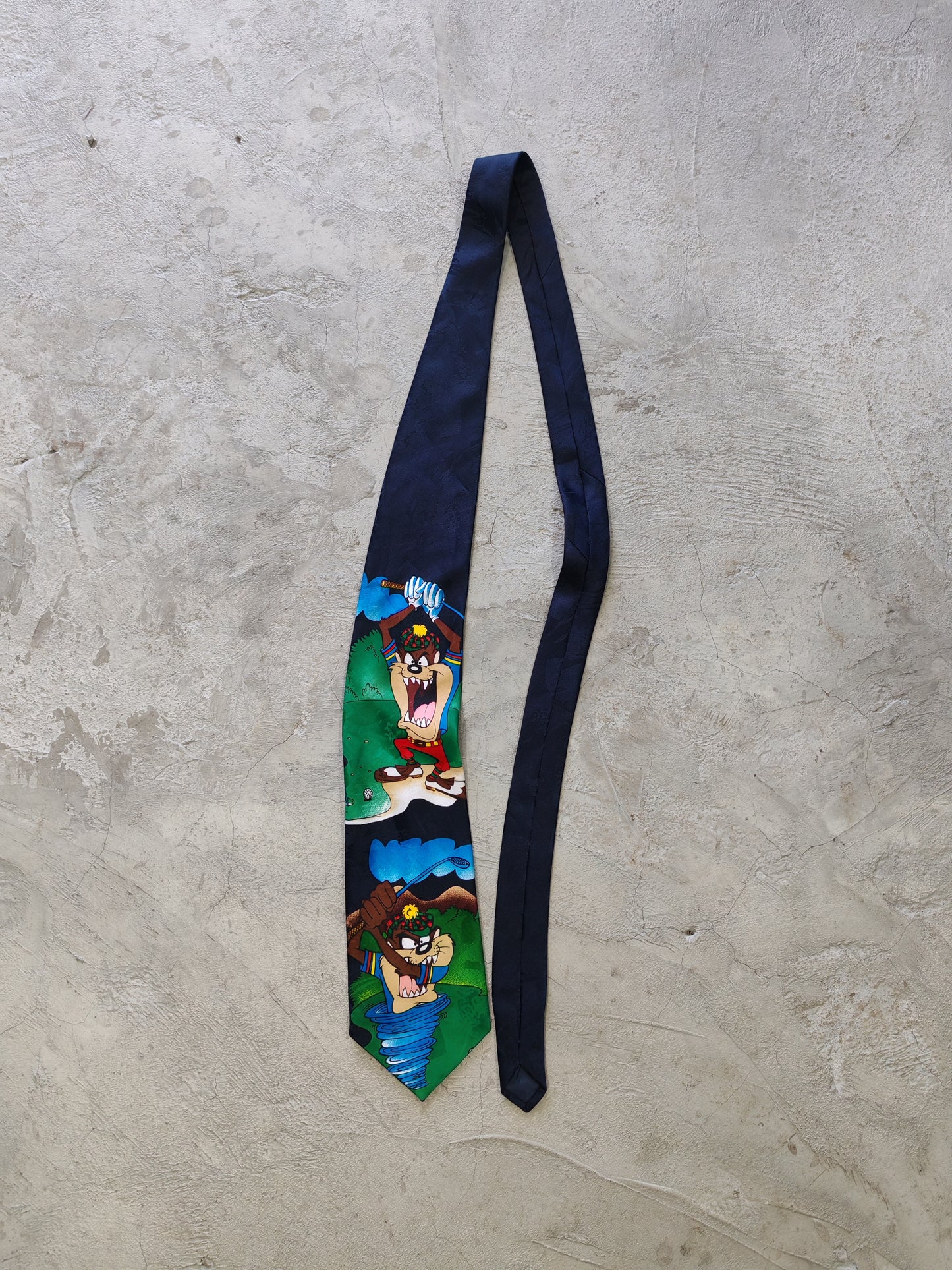 Looney Tunes Taz Novelty Tie Navy – Corbata Vintage
