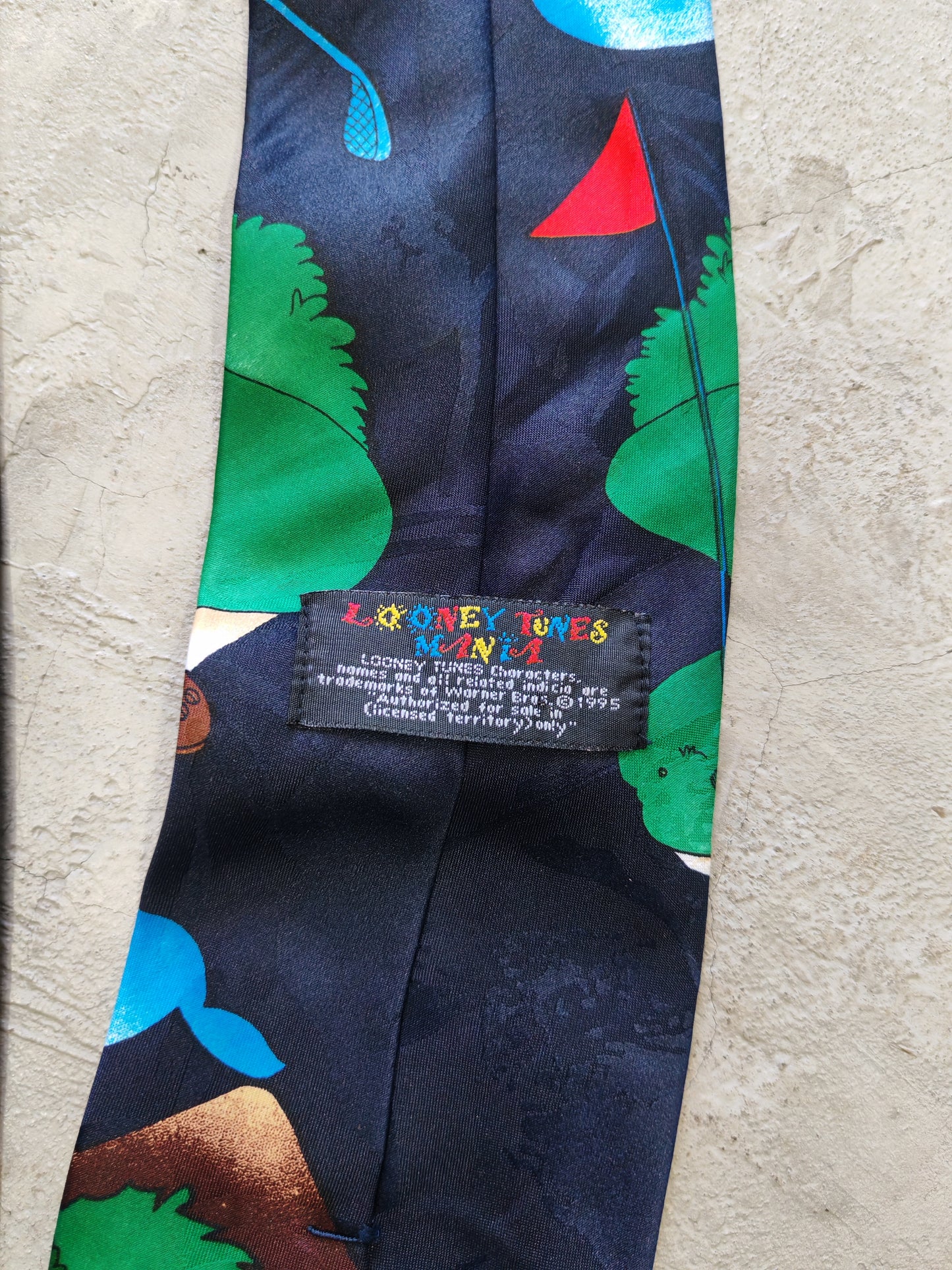 Looney Tunes Taz Novelty Tie Navy – Corbata Vintage