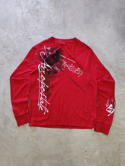 Aeropostale Aero 1987 Long Sleeve Graphic Tee Red – M/L