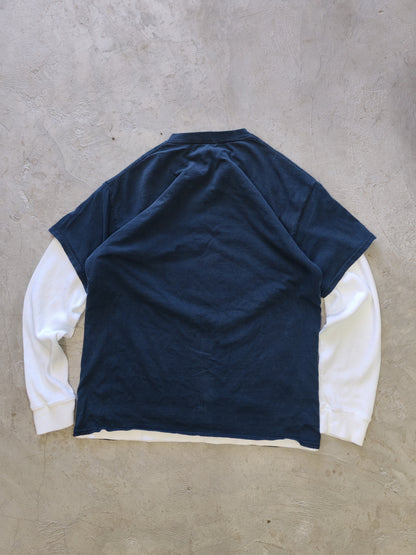 Southpole Salvation Double-Layer Long Sleeve Tee Navy/White – L