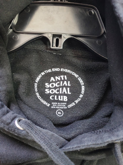 Anti Social Social Club Cherry Blossom Hoodie Black – L/XL Oversize