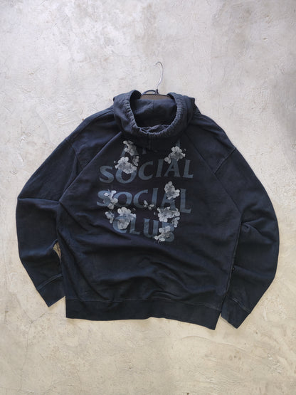 Anti Social Social Club Cherry Blossom Hoodie Black – L/XL Oversize