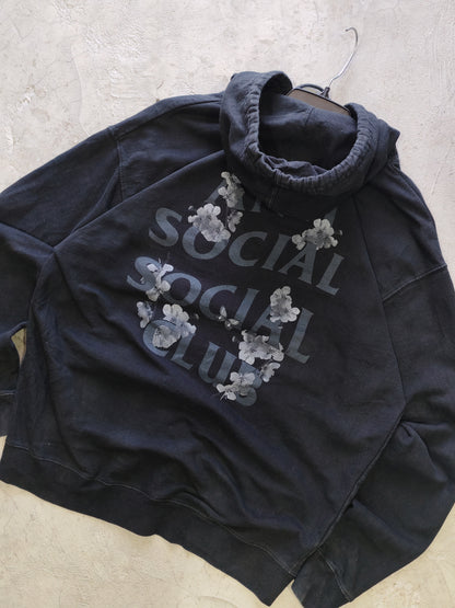 Anti Social Social Club Cherry Blossom Hoodie Black – L/XL Oversize