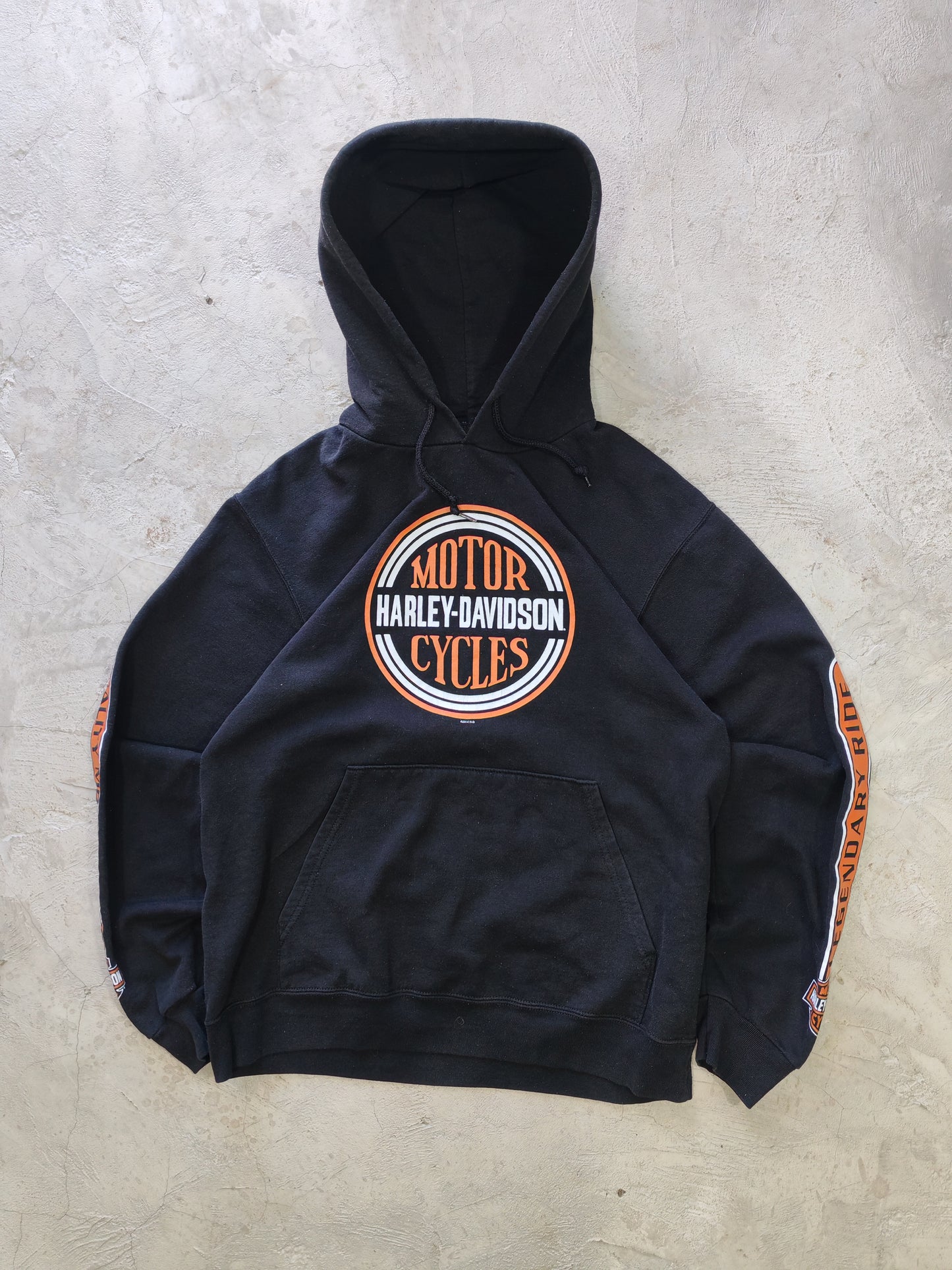 Harley-Davidson Motor Cycles Pullover Hoodie Black – M