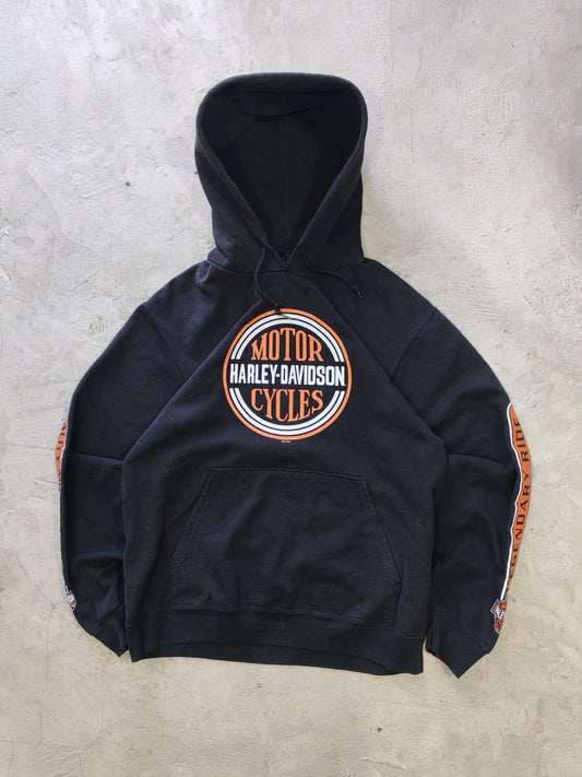 Harley-Davidson Motor Cycles Pullover Hoodie Black – M