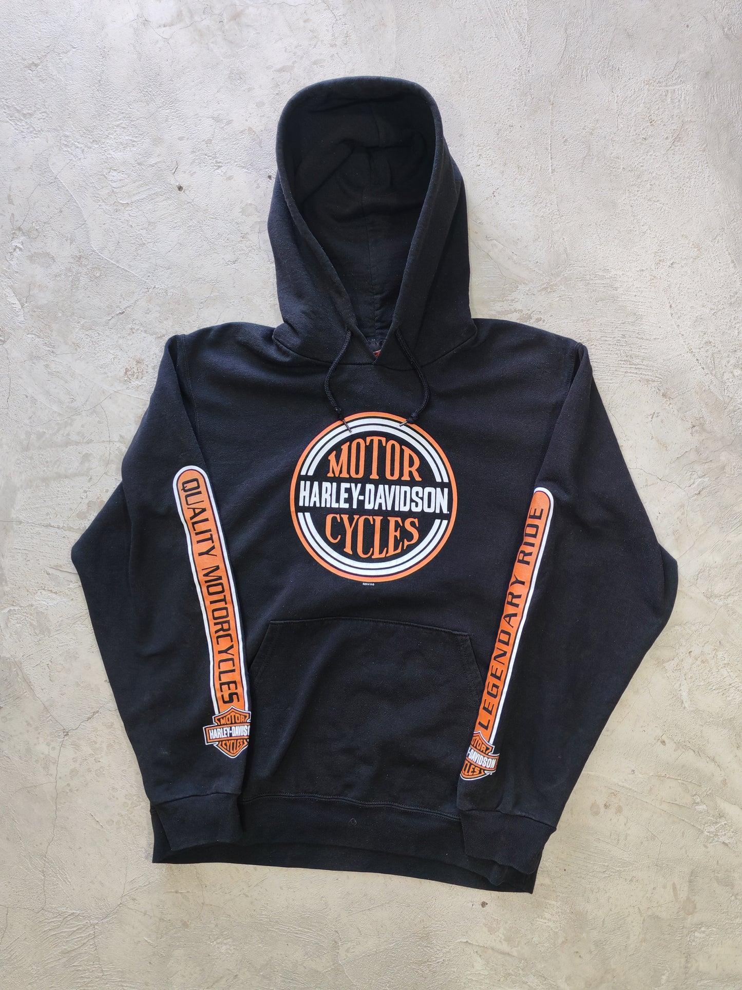 Harley-Davidson Motor Cycles Pullover Hoodie Black – M