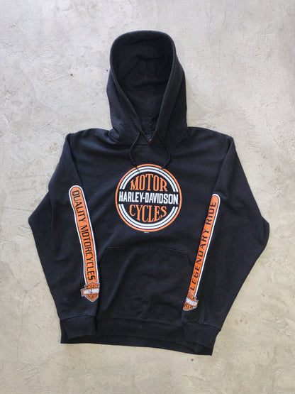 Harley-Davidson Motor Cycles Pullover Hoodie Black – M