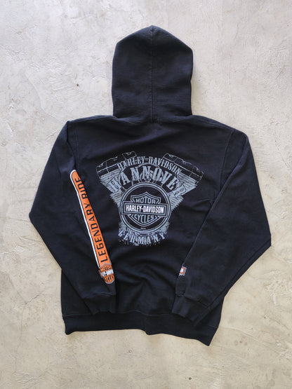 Harley-Davidson Motor Cycles Pullover Hoodie Black – M
