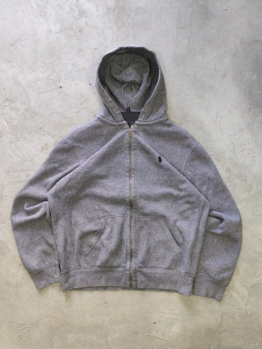 Polo Ralph Lauren Zip-Up Hoodie Grey – L