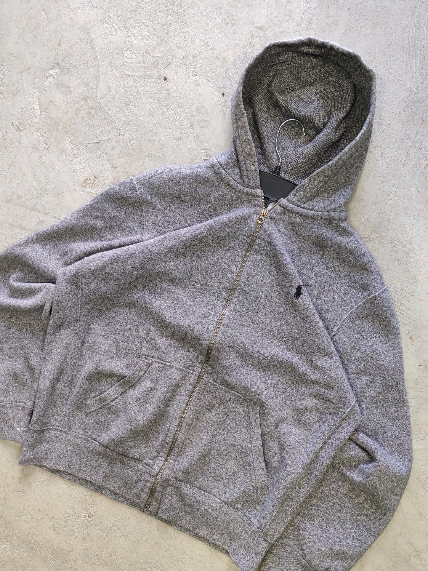 Polo Ralph Lauren Zip-Up Hoodie Grey – L