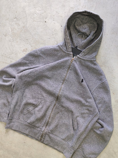 Polo Ralph Lauren Zip-Up Hoodie Grey – L