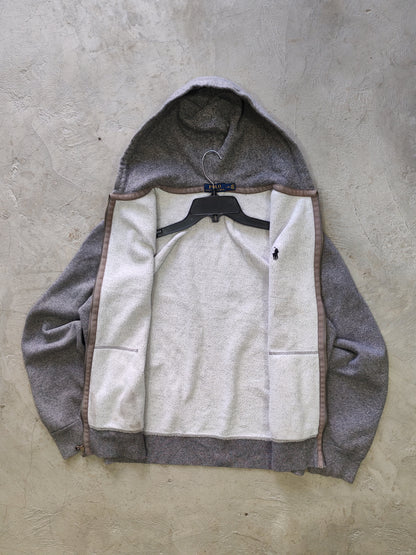 Polo Ralph Lauren Zip-Up Hoodie Grey – L