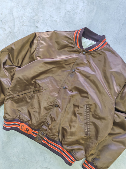 Cleveland Browns NFL Satin Bomber Jacket – L